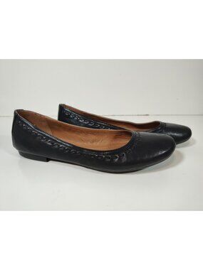 Frye & Co Toshia Leather Ballet Flats Women's 9.5 M Black 3479253